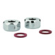 Grohe Raccord 12901 1/2" Perçage 10,5 mm nickelé 2 pièces chrome-1
