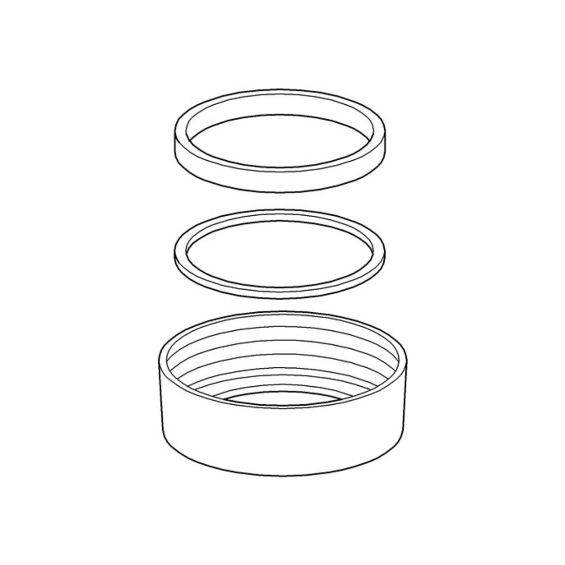 Grohe Raccord complet 43259 pour réservoir Lux blanc alpin