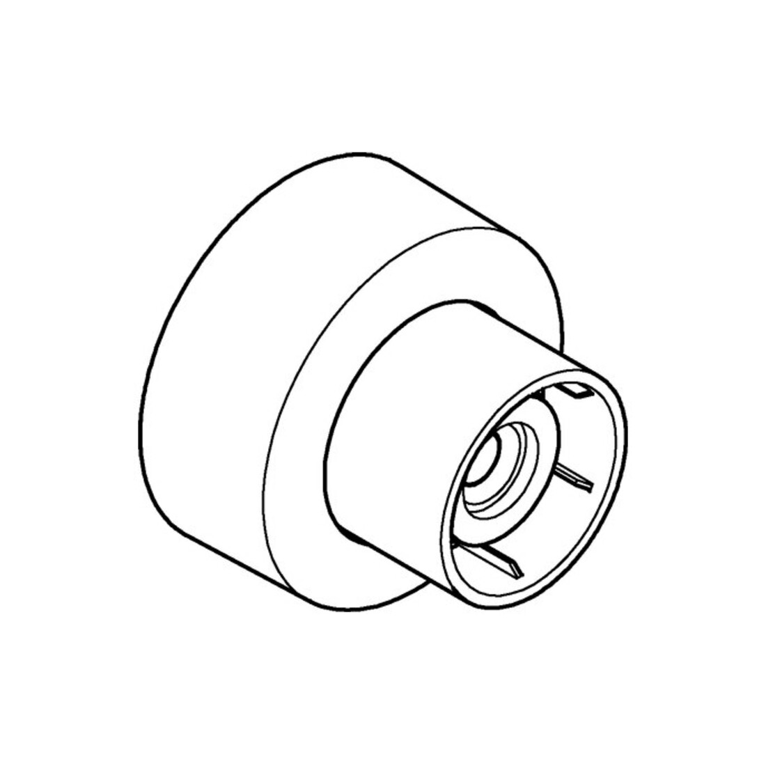 Grohe Raccord en S 48453 1/2" x 3/4" Réglable 7,5 mm graphite dur courbé
