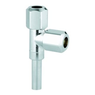 Grohe Raccord en T 3/8", pour robinet d'arrêt d'angle, chrome