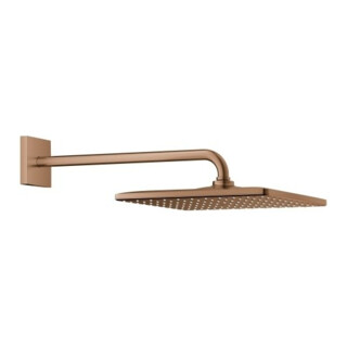 Grohe Rainshower Mono 310 Cube Pomme de douche avec bras 42,2 cm, warm sunset brossé