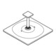 Grohe Rainshower Mono 310 Cube Pomme de douche plafond 14,2 cm, chrome-4
