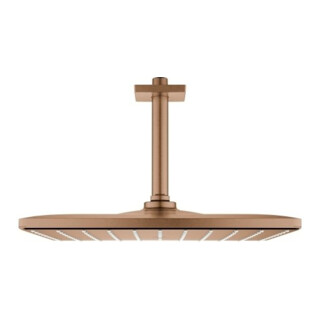 Grohe Rainshower Mono 310 Cube Pommeau de douche plafond 14,2 cm, warm sunset brossé
