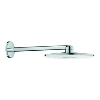 Grohe Rainshower SmartActive 310 tête de douche blanc lune, bras 43 cm, 2 types d'acier