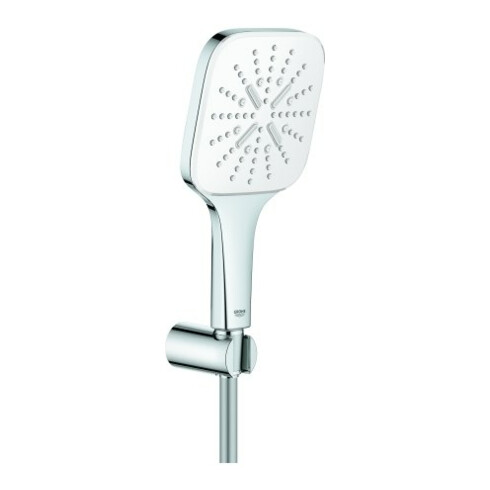 Grohe Rainshower SmartActive130 Cube 3 jets, blanc lune