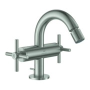 Grohe Robinet bidet à deux poignées Atrio 1/2", avec poignées croisées, supersteel