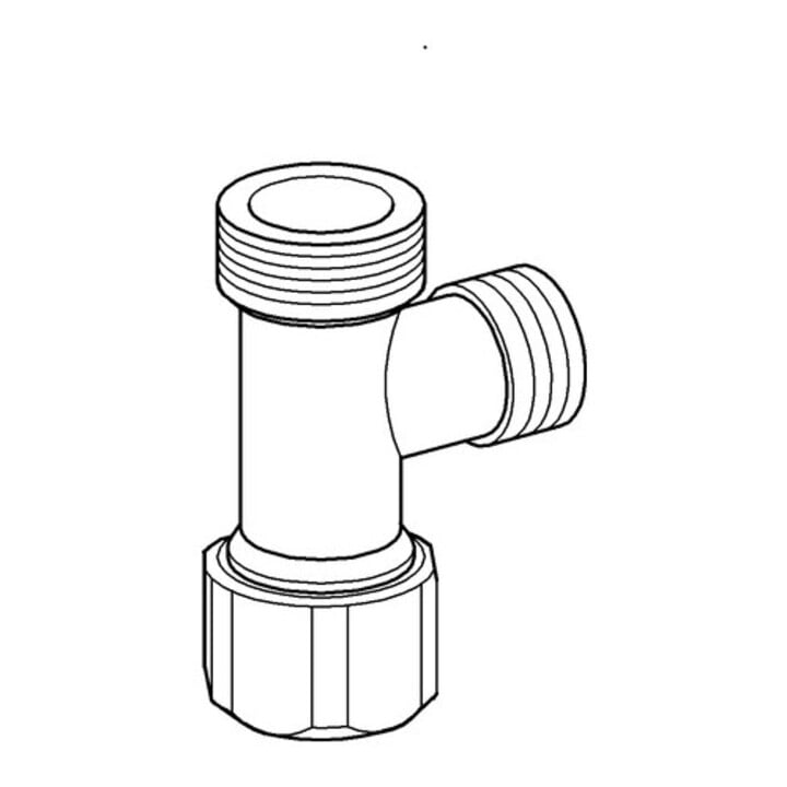 Grohe Robinet d'angle 42730 complet pour réservoir de chasse encastré mural