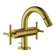 Grohe Robinet de bidet à deux poignées Atrio 1/2", avec croisillon, cool sunrise brossé