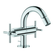 Grohe Robinet de bidet à deux poignées Atrio 1/2", avec poignées croisées, chrome