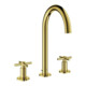 Grohe Robinet de lavabo 3 trous Atrio 1/2", L, avec poignées croisées, cool sunrise-1