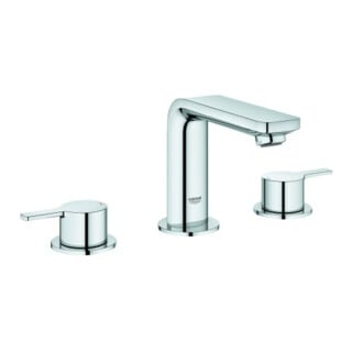 Grohe Robinet de lavabo 3 trous Lineare 1/2", garniture de vidage, chrome