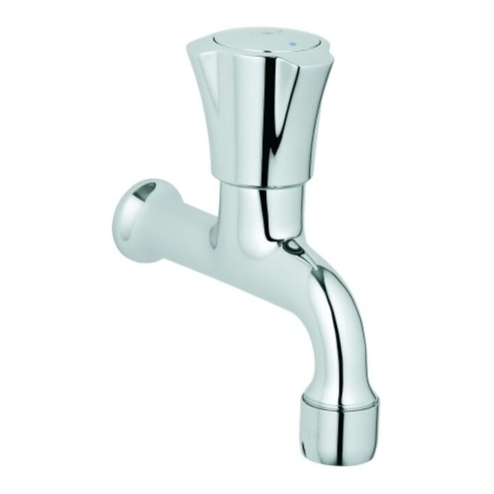 Grohe Robinet de sortie Costa chrome, repère bleu, montage mural