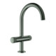 Grohe Robinet lavabo 1 trou à deux poignées Atrio Priv. Coll. 1/2", L, graphite dur brossé-1