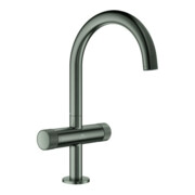 Grohe Robinet lavabo 1 trou à deux poignées Atrio Priv. Coll. 1/2", L, graphite dur brossé