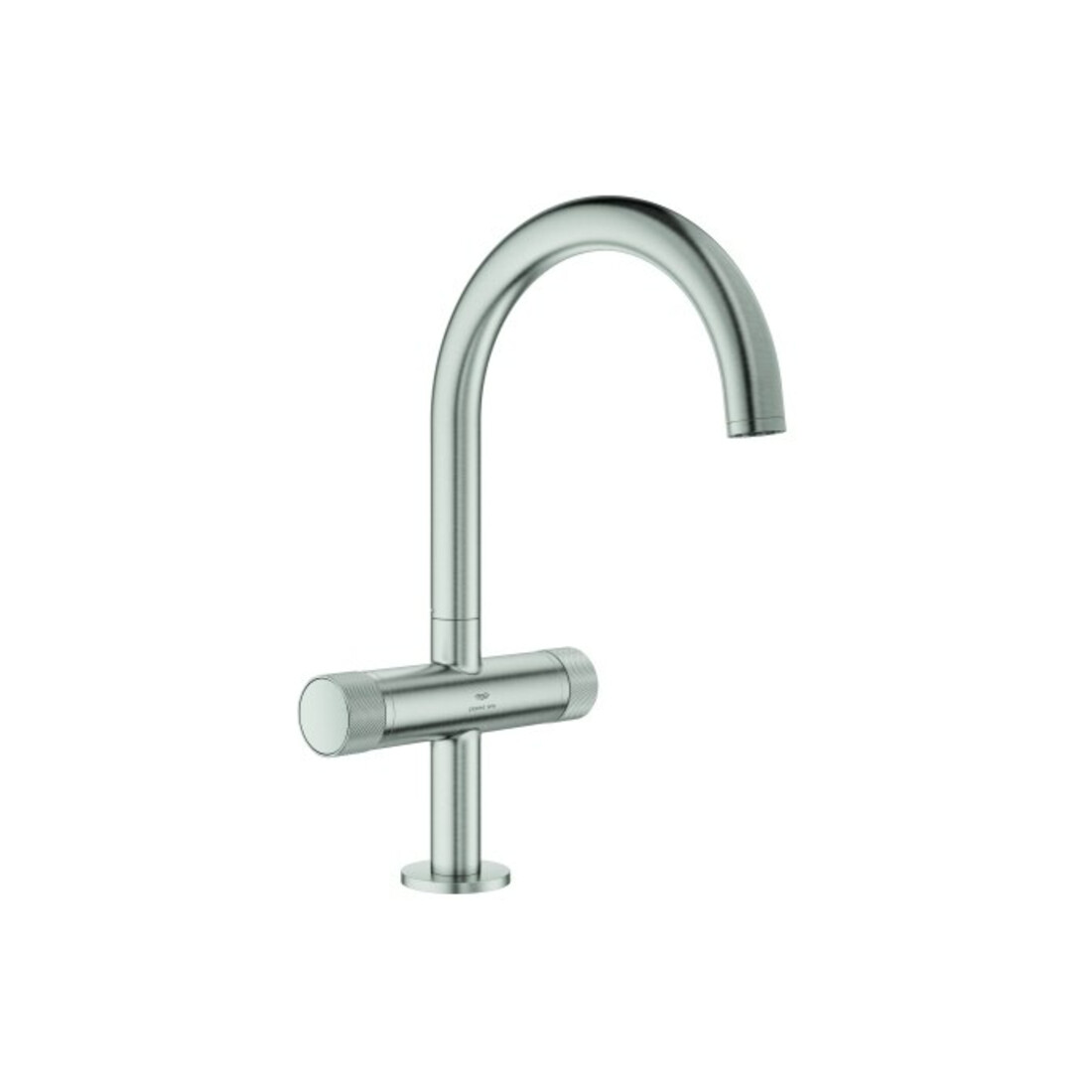 Grohe Robinet lavabo 1 trou à deux poignées Atrio Priv. Coll. 1/2", taille L, supersteel