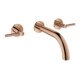 Grohe Robinet lavabo 3 trous Atrio 1/2", avec levier, montage mural, warm sunset-1