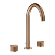 Grohe Robinet lavabo 3 trous Atrio Priv. Coll. 1/2", L, bronze chaud brossé