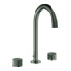 Grohe Robinet lavabo 3 trous Atrio Priv. Coll. 1/2", L, graphite dur brossé-1