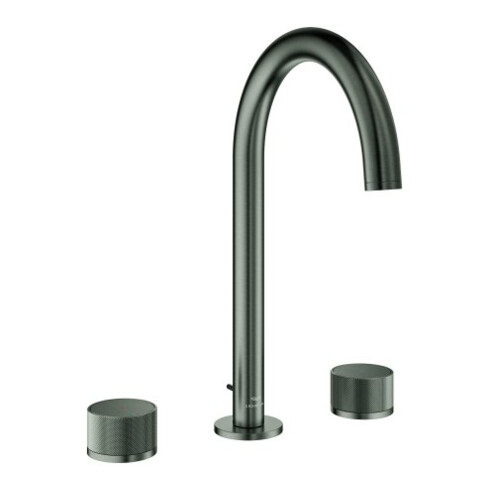 Grohe Robinet lavabo 3 trous Atrio Priv. Coll. 1/2", L, graphite dur brossé