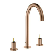 Grohe Robinet lavabo 3 trous Atrio Priv. Coll. 1/2", taille L, warm sunset brossé