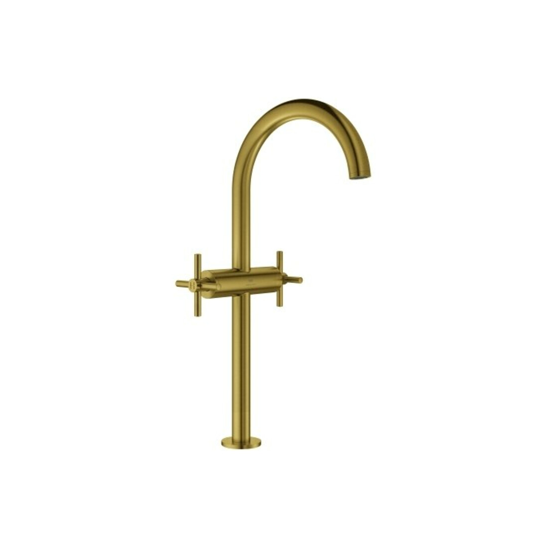 Grohe Robinet lavabo à deux poignées Atrio 1/2", XL, avec poignées croisées, C sunr brossé