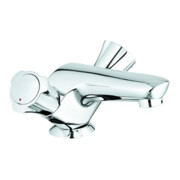 Grohe Robinet lavabo deux poignées Costa chrome, bec coulé, avec garniture de vidage