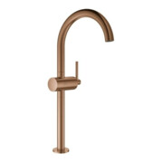Grohe Robinet mitigeur lavabo Atrio 1/2", XL, évacuation P-op 1 1/4", avec bec courbé