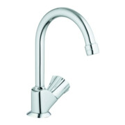 Grohe Robinet sur pied Costa chromé, bec pivotant, repère bleu