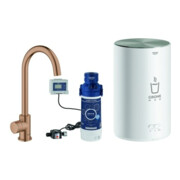 Grohe Robinet sur pied pour évier Red Mono C, avec chaudière, chrome brossé
