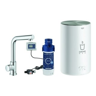 Grohe Robinet sur pied Red Mono chrome, taille M, avec robinet sur pied et chauffe-eau