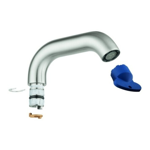 Grohe Rohrauslauf 13373 für Essence Einhand-Waschtischbatterie M-size supersteel