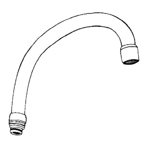 Grohe Rohrauslauf COSTA Ausladung 140 mm chrom