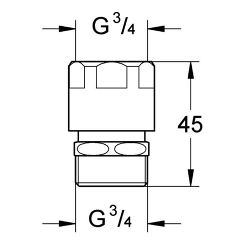Grohe Rohrbelüfter DN 20 chrom