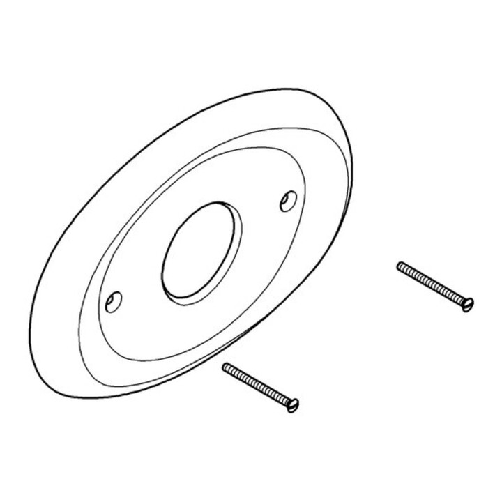 Grohe Rosace 08367 ovale H:230 I:157 pour Grohmix chrome