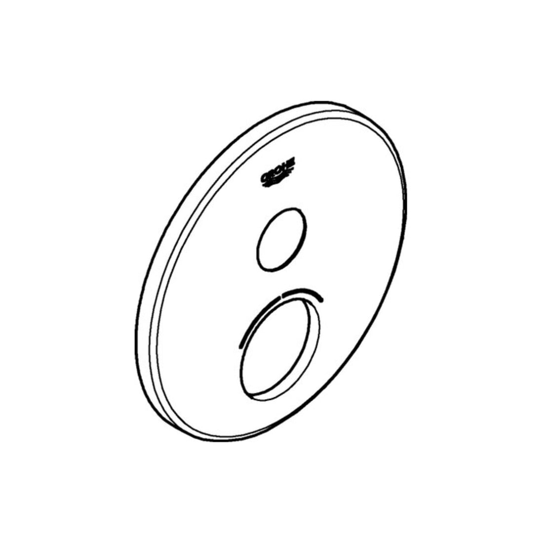 Grohe Rosace 46991 ronde pour SmartControl chrome
