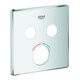 Grohe Rosace 46995 carrée pour mitigeur avec 2 vannes d'arrêt chrome-1