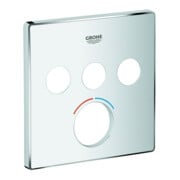 Grohe Rosace 46996 carrée pour mitigeur avec 3 vannes d'arrêt chrome