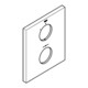 Grohe Rosace 47829 blanc lune blanc lune-3