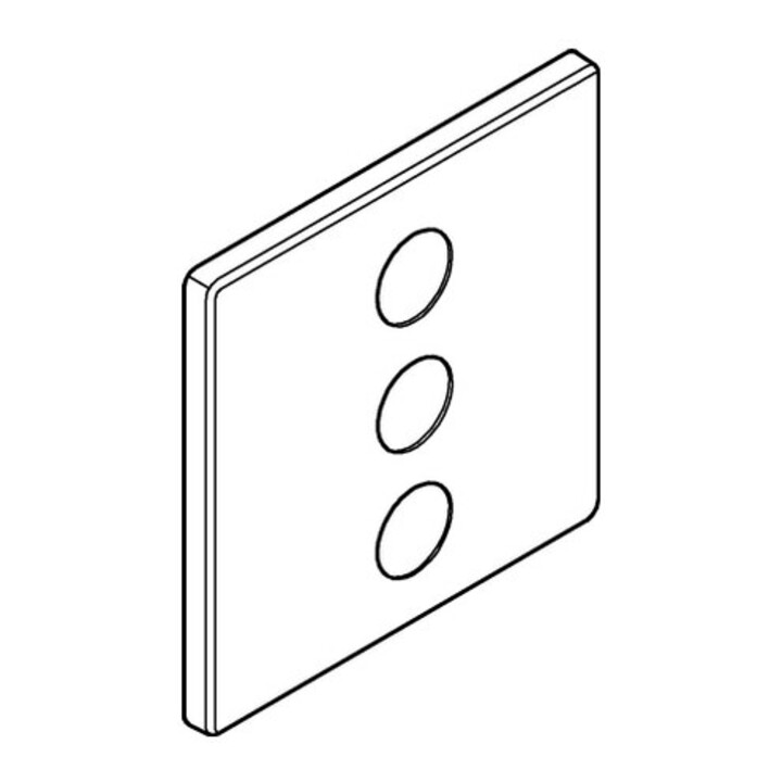 Grohe Rosace 48368 carrée pour SmartControl chrome