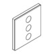 Grohe Rosace 48369 carrée pour SmartControl blanc lune-3