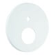 Grohe Rosace 48429 ronde pour EHM-FMS avec commutateur 2 voies blanc lune-1