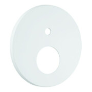 Grohe Rosace 48429 ronde pour EHM-FMS avec commutateur 2 voies blanc lune