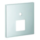 Grohe Rosace 48431 carrée pour EHM-FMS avec inverseur 2 voies chrome-1