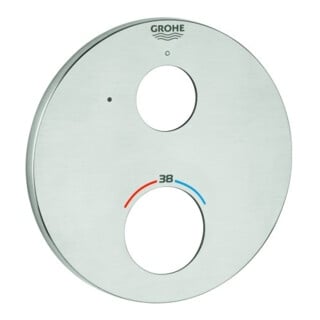 Grohe Rosace 49073 ronde pour thermostat-FMS supersteel