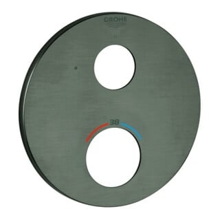 Grohe Rosace 49073 ronde pour THM-FMS graphite dur brossé
