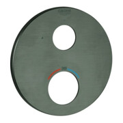 Grohe Rosace 49073 ronde pour THM-FMS graphite dur brossé