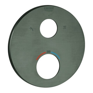 Grohe Rosace 49074 ronde pour THM-FMS graphite dur brossé