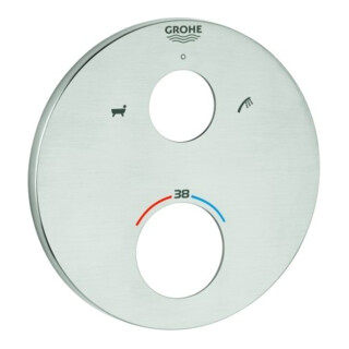Grohe Rosace 49075 ronde pour ensembles de montage THM supersteel