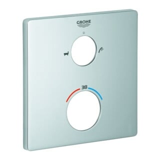 Grohe Rosace 49079 carrée pour kits de montage THM chrome