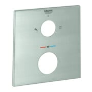 Grohe Rosace 49102 carrée pour thermostat-FMS supersteel